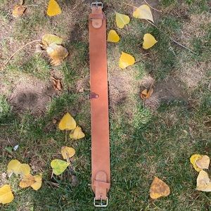 Fabtron single ply skirting leather flank cinch